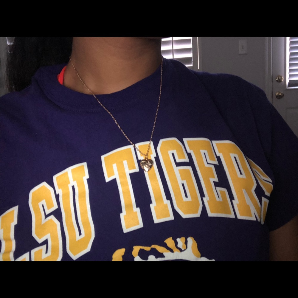 gorgeous gold plated heart lock necklace